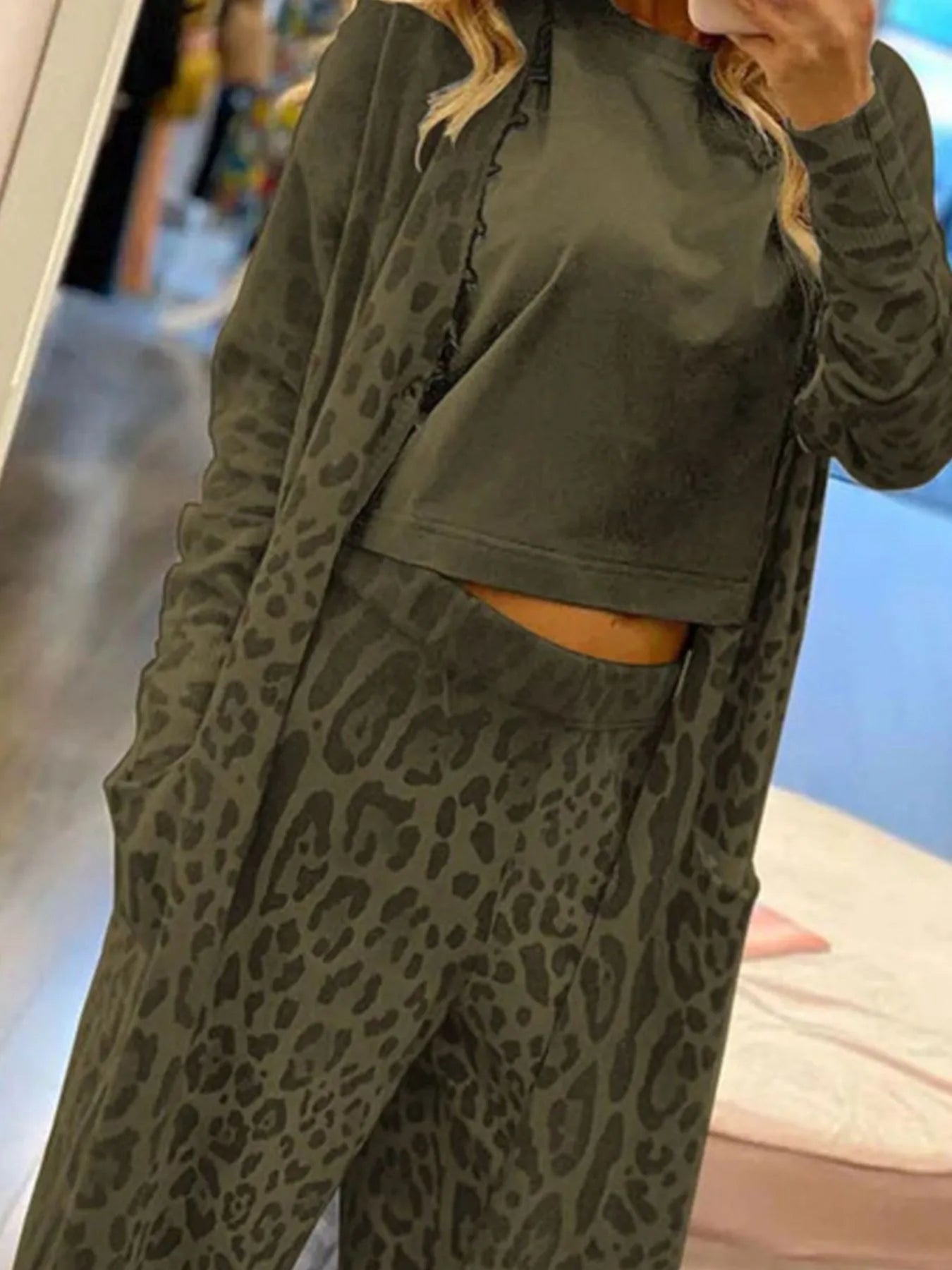 Long Sleeve Longline Outerwear and Pants Set - Bela Fils BoutiqueBela Fils Boutique